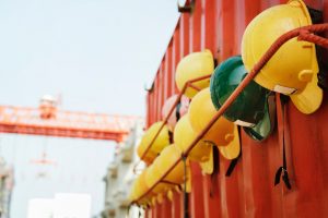 construction, helmets, building