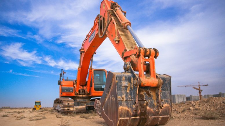 bulldozer, construction, dirt